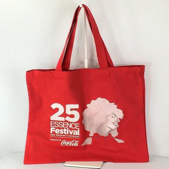 Essence 25th Anniversary Bag Red Festival Canvas Bag - Picture 2 of 7